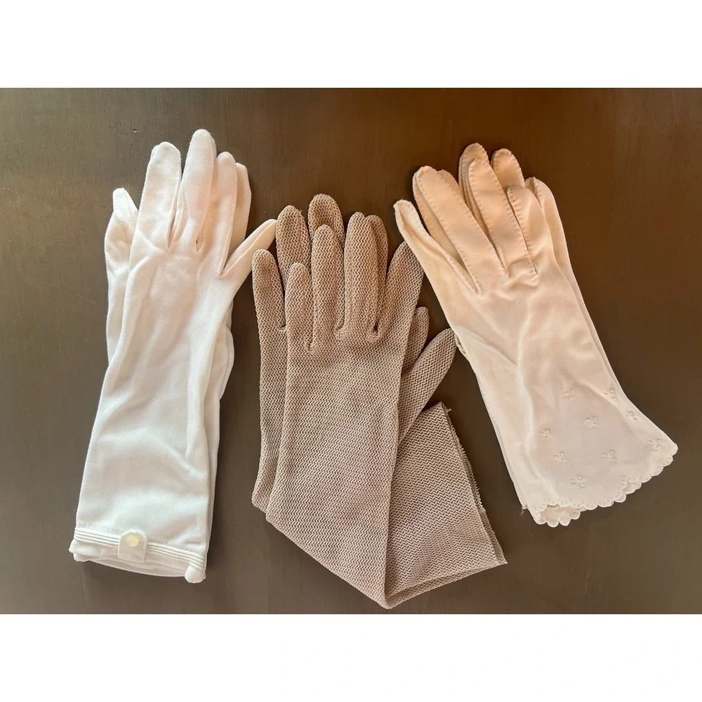 Lot 3 Pair Vintage Gloves‎ Opera Gloves Costume Theater 1920s - 1960s Wardrobe